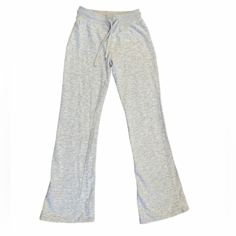 Woman’s Zara Light Gray Drawstring Waist Wide Leg Sweatpants size S